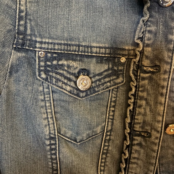 Denim Cropped Jacket - Picture 2 of 5
